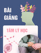 Bài giảng Tâm lý học: Chương 3 - TS. Nguyễn Thị Hiền