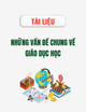 Tài liệu Những vấn đề chung về giáo dục học