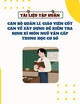 Tài liệu tập huấn Cán bộ quản lí, giáo viên cốt cán về xây dựng đề kiểm tra định kì môn Ngữ văn cấp trung học cơ sở