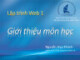 Bài giảng Lập trình web 1: Chương 1 - GV. Nguyễn Huy Khánh