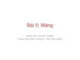Bài giảng Lập trình nâng cao (INT2202): Bài 5 - GV. Hoàng Thị Điệp