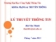 Bài giảng Lý thuyết thông tin: Chương 4 - Bùi Văn Thành